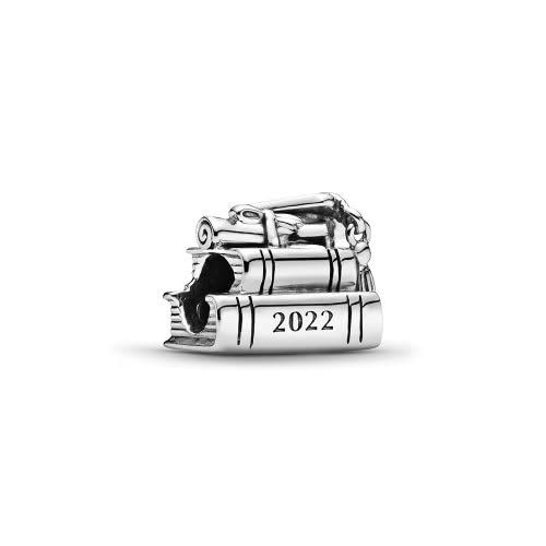 Pandora Moments Schulabschluss 2022 Charm-Anhänger aus Sterling-Silber, kompatibel mit Armbändern aus der Moments Kollektion